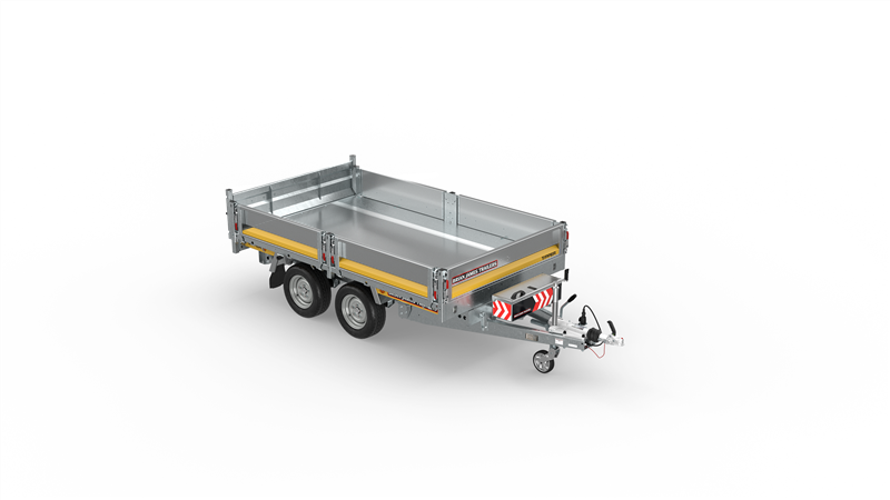 Tipper, 2700KG, 526 - 2.7m - 3.1m x 1.6m, 2 Axle, 12" Wheels